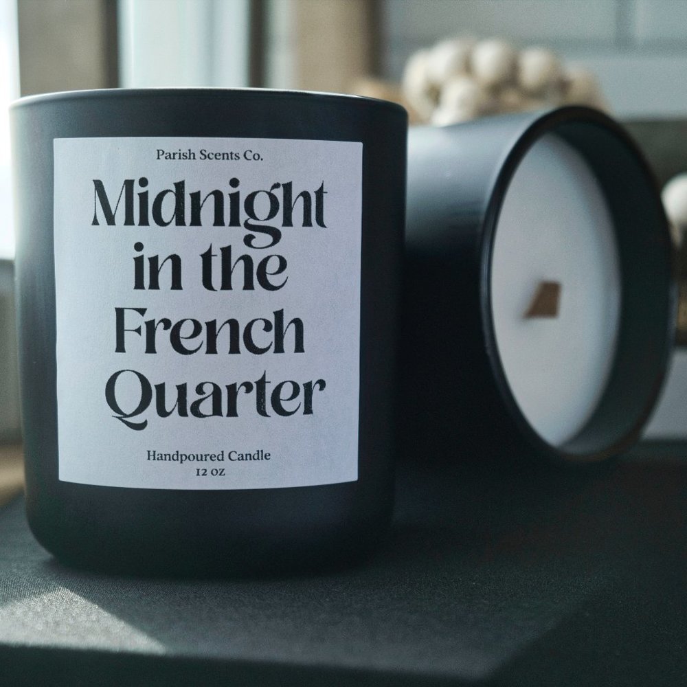 Midnight in The French Quarter Candle a New Orleans Candle by Parish Scents 12oz